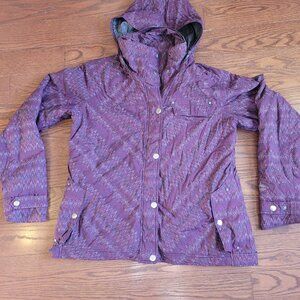 Columbia Women Purple Omni-Tech Waterproof Winter Snowboarding/Ski Jacket Sz XL